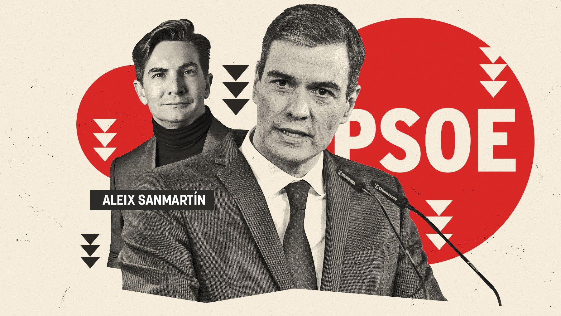 Pedro Sánchez y su gurú Aleix Sanmartín.