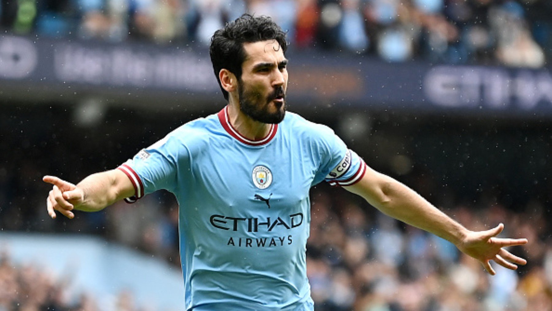 Ilkay Gündogan con el City. (Getty)