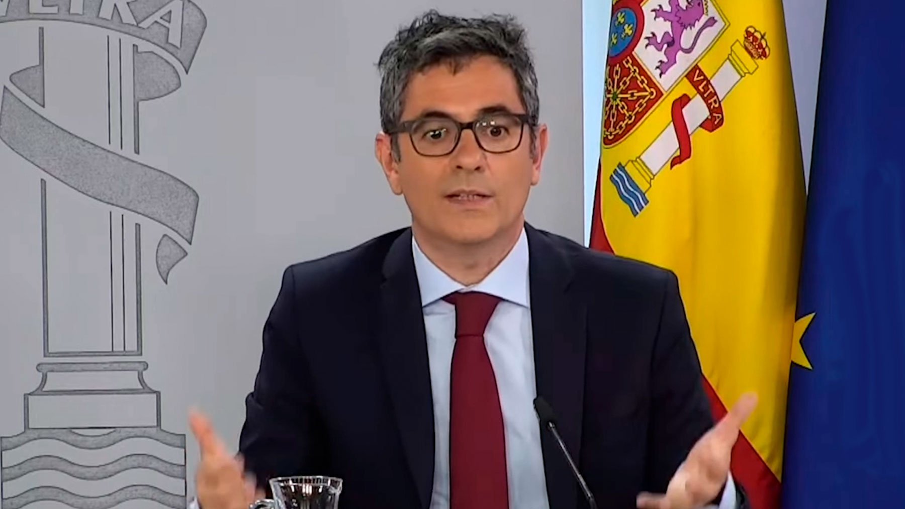 El ministro de la Presidencia, Félix Bolaños.