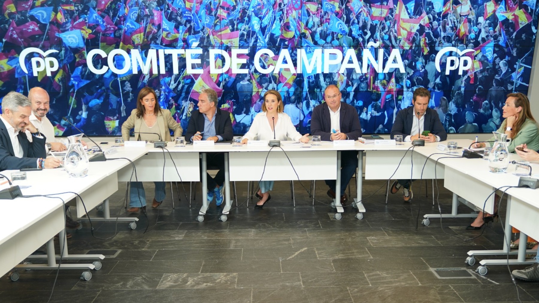 Comité de Campaña del PP. (Foto: Diego Crespo)