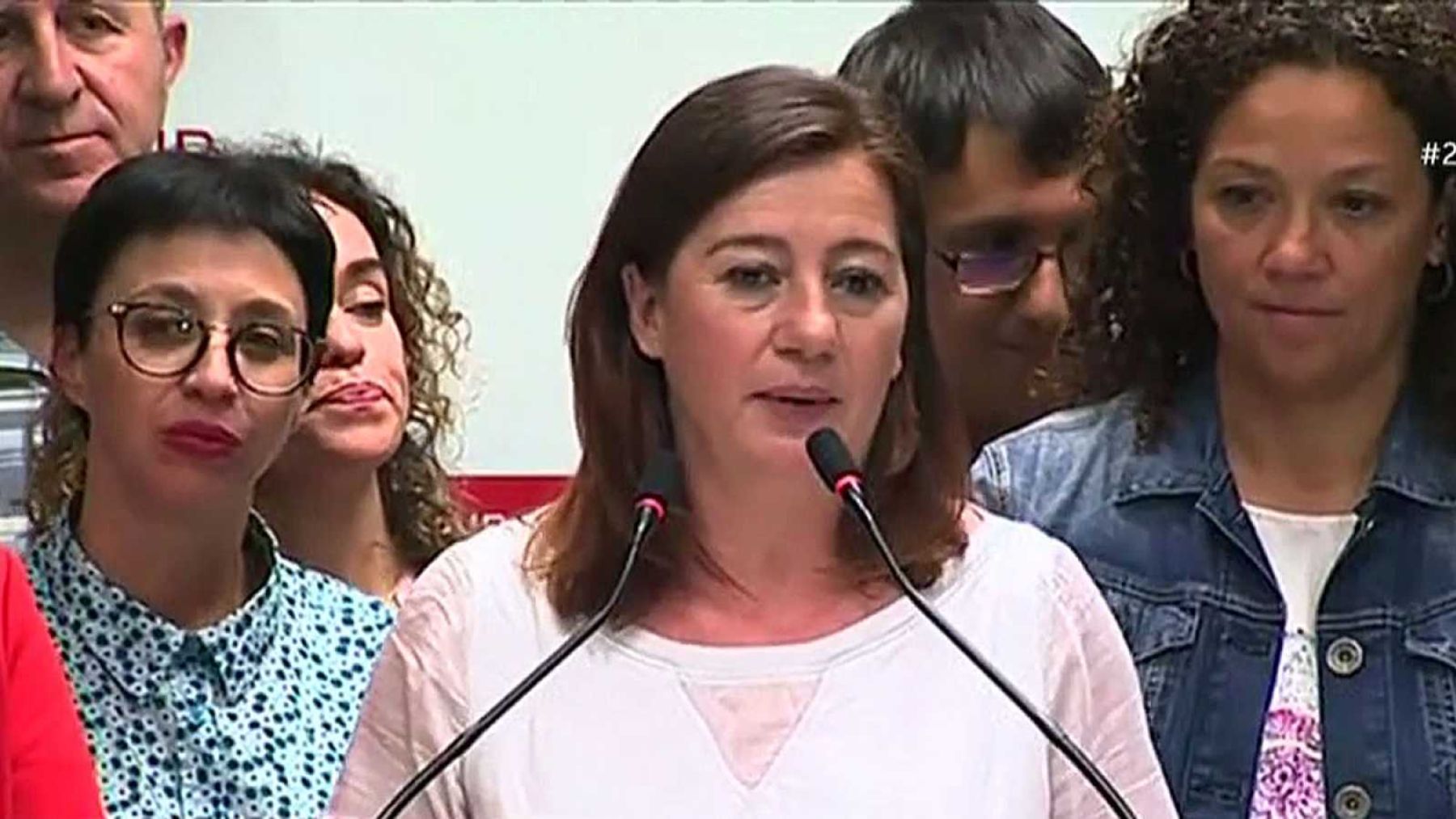 Francina Armengol en la noche electoral del pasado 28M.