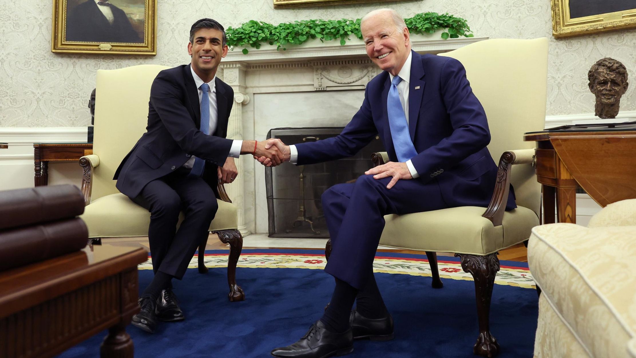 Reunión entre Rishi Sunak y Joe Biden en Washington