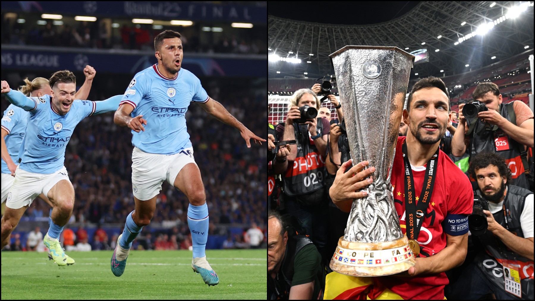 Manchester City y Sevilla se medirán en la Supercopa de Europa (Getty)