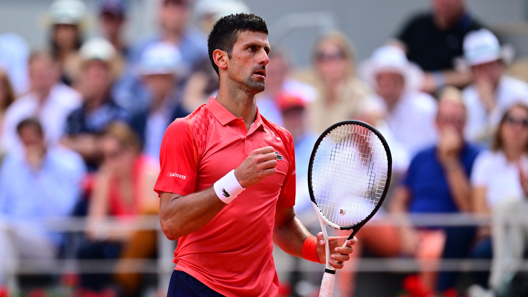 Novak Djokovic celebra un punto en la final. (AFP)