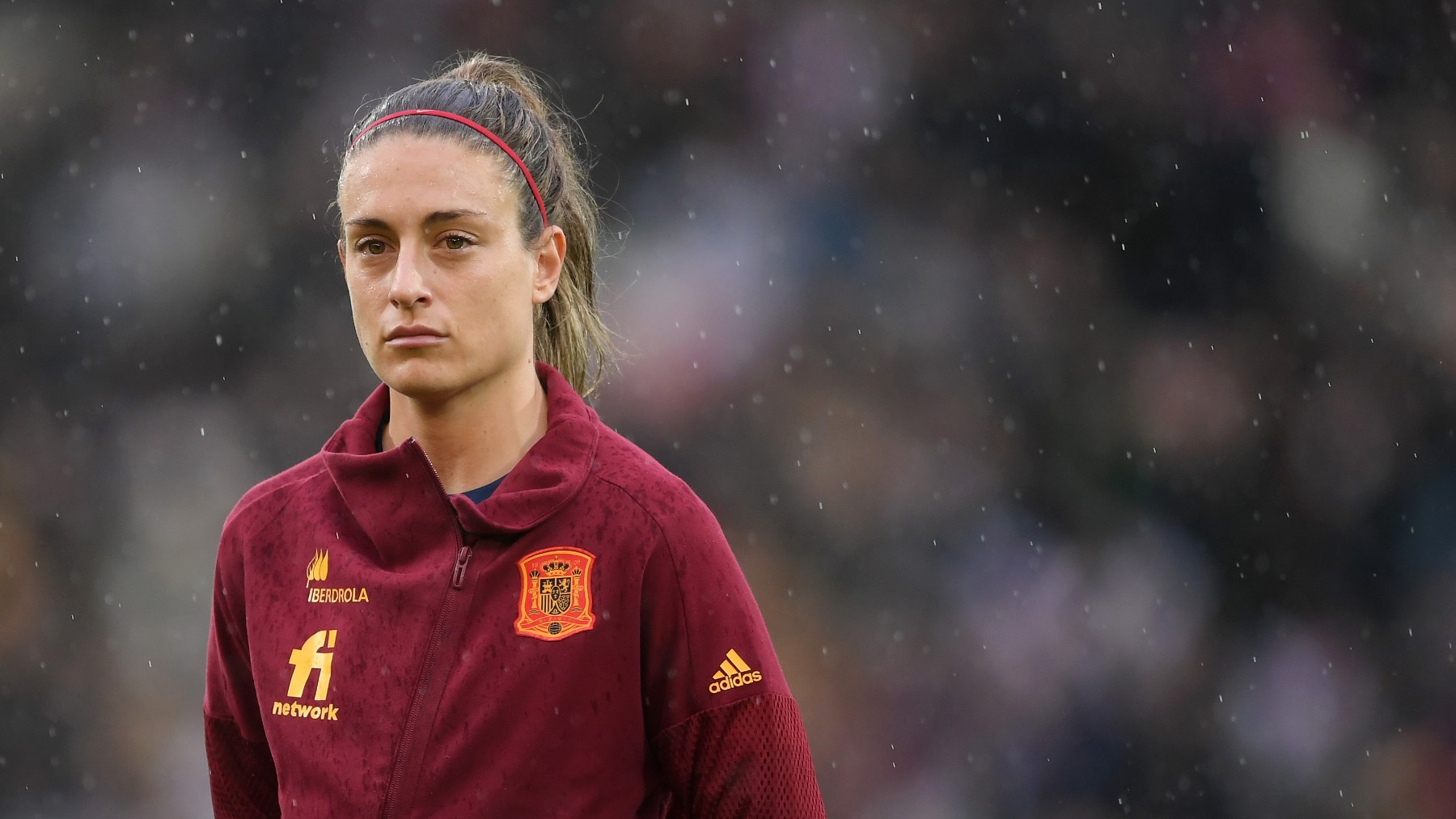 Alexia, en un partido con España. (Getty)