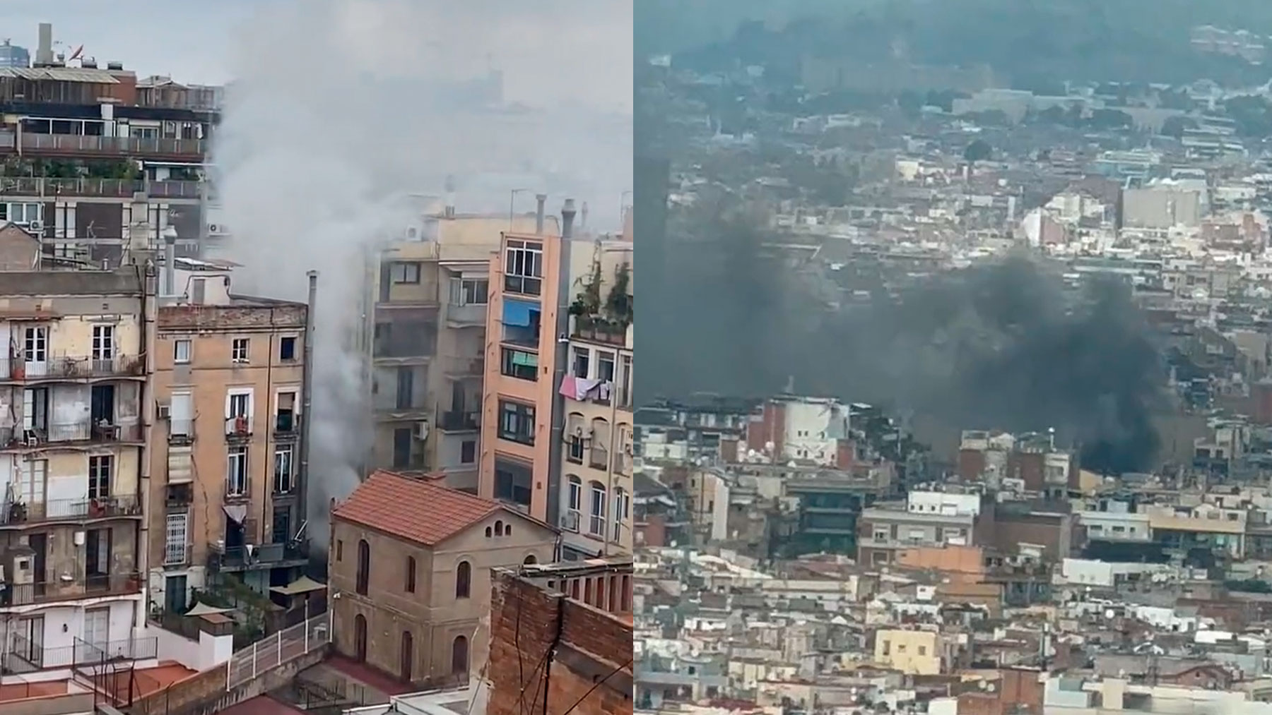 Incendio Barcelona.