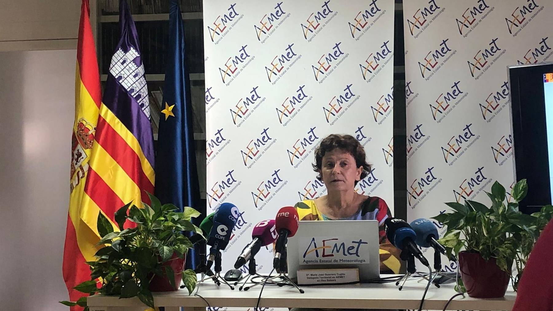 La delegada de Aemet en Baleares, María José Guerrero.