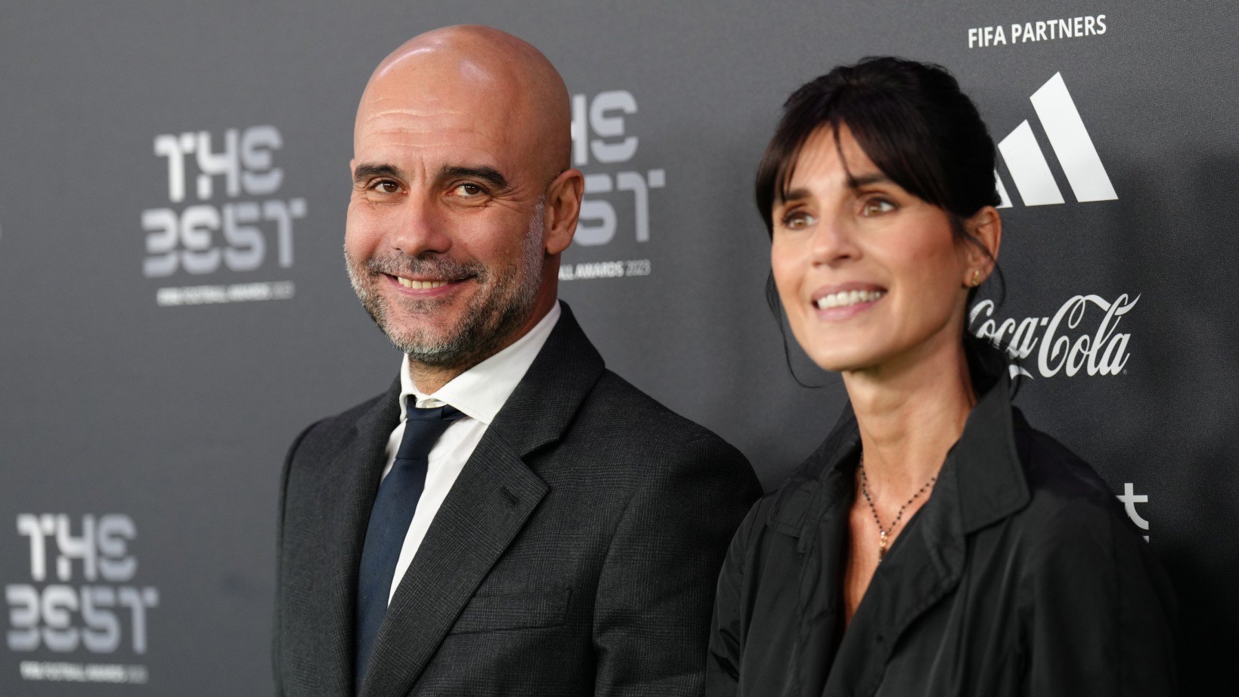 Cristina Serra y Pep Guardiola, en un evento. (EP)