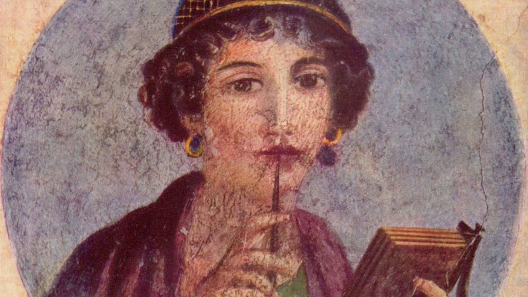 La poetisa Safo de Lesbos