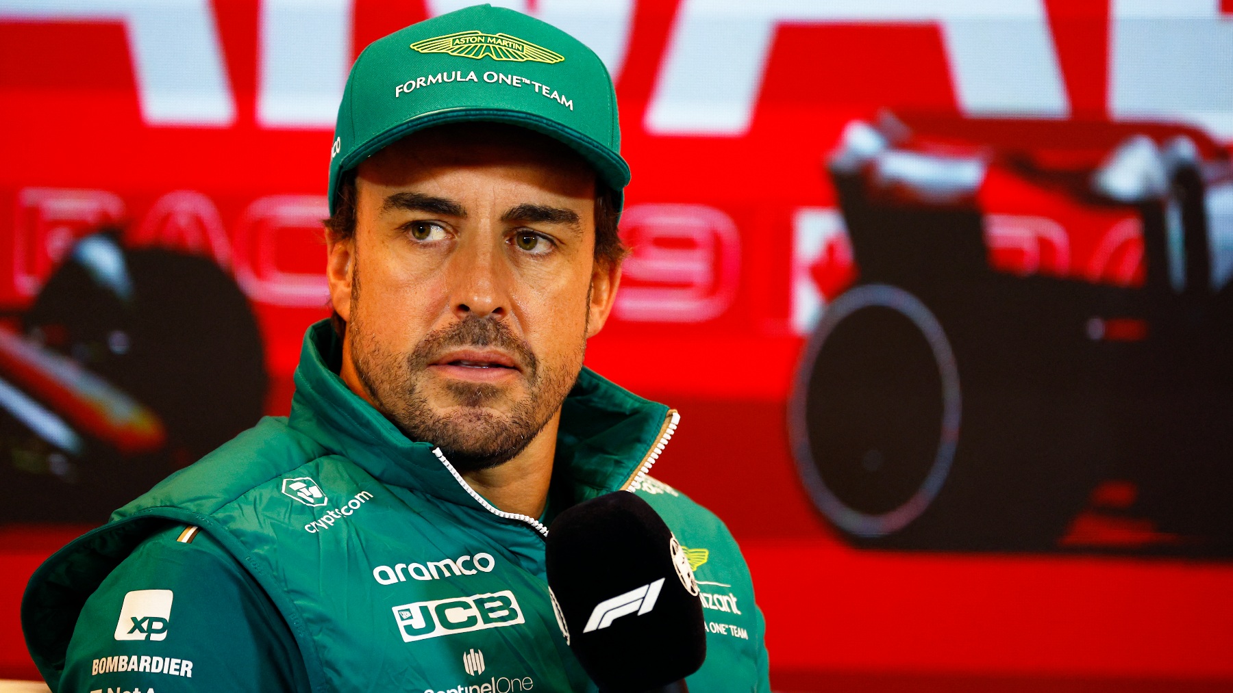 Fernando Alonso en la rueda de prensa previa al Gran Premio de Canadá. (AFP)