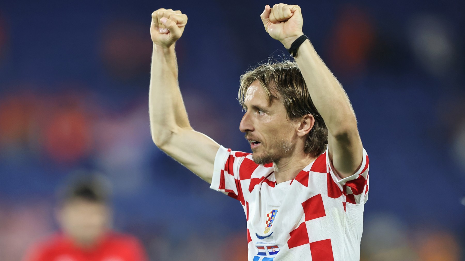 Modric, durante un partido con Croacia. (Getty)