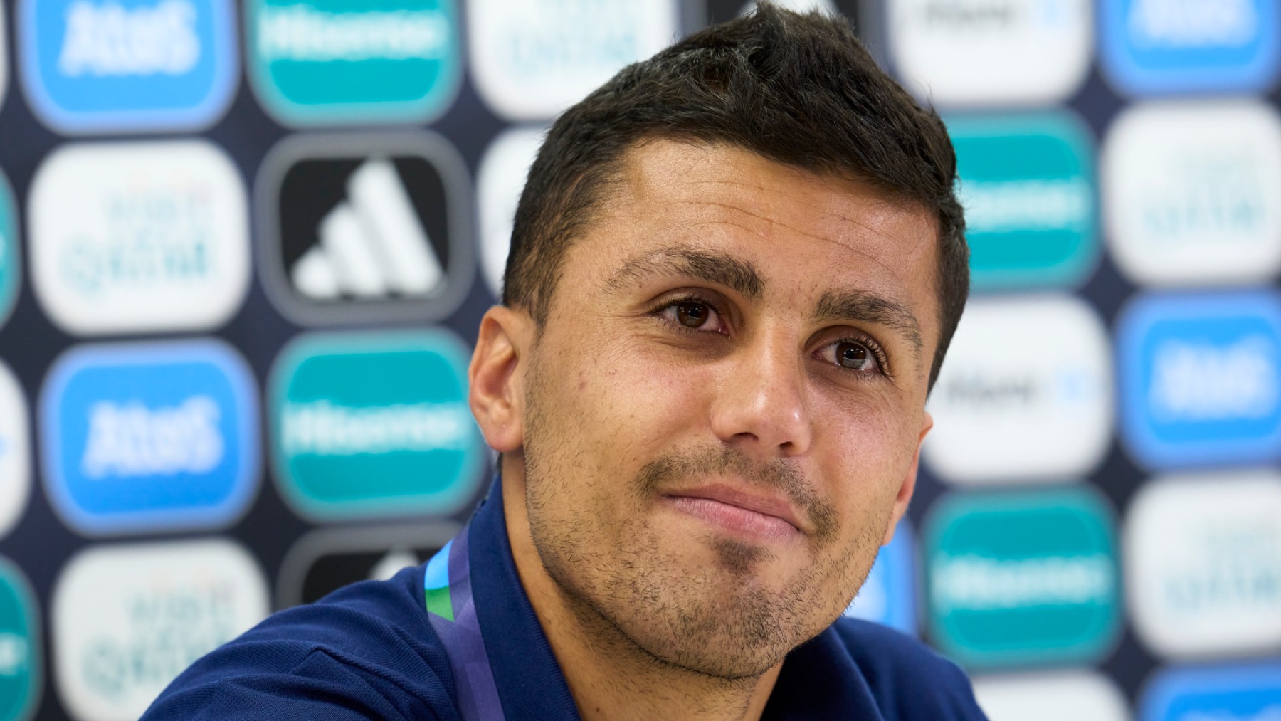 Rodrigo, durante una rueda de prensa. (UEFA)