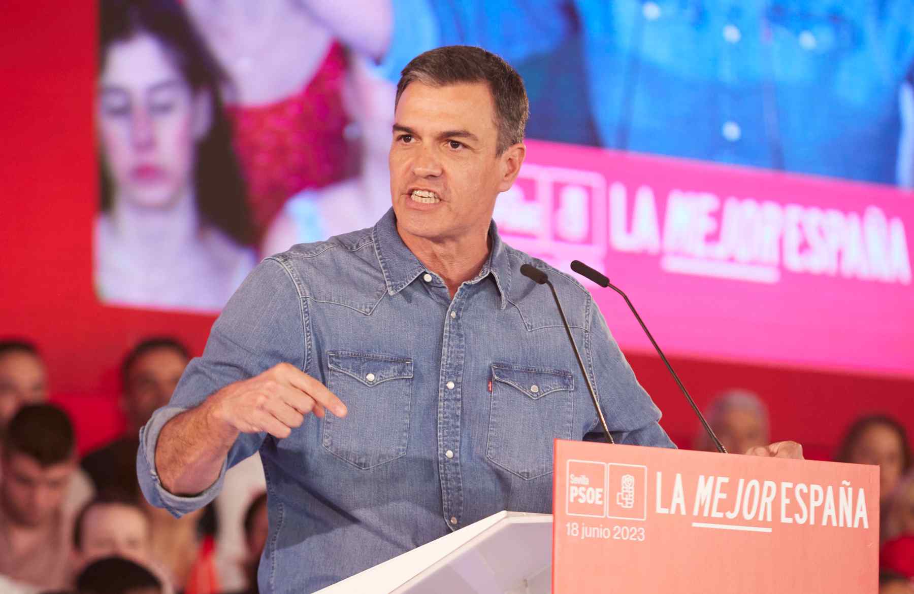 El presidente del gobierno de España y secretario general del PSOE, Pedro Sánchez.