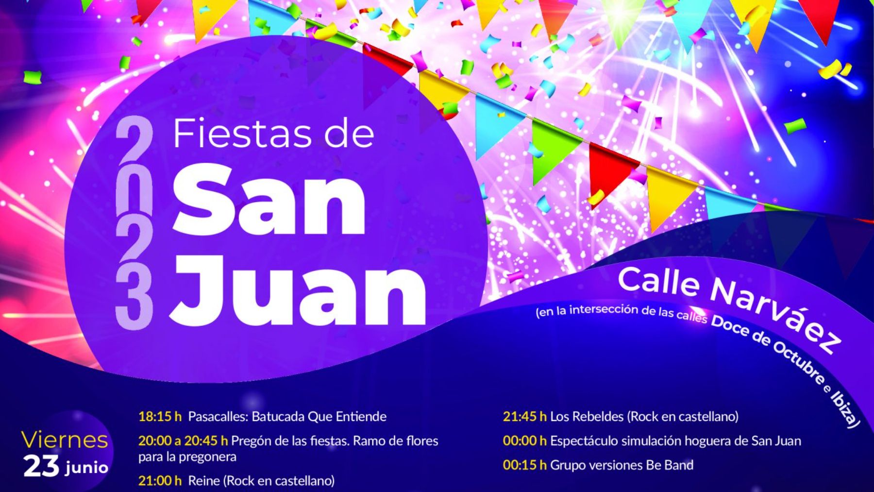 Descubre la programación de las Fiestas de San Juan Retiro 2023 al completo