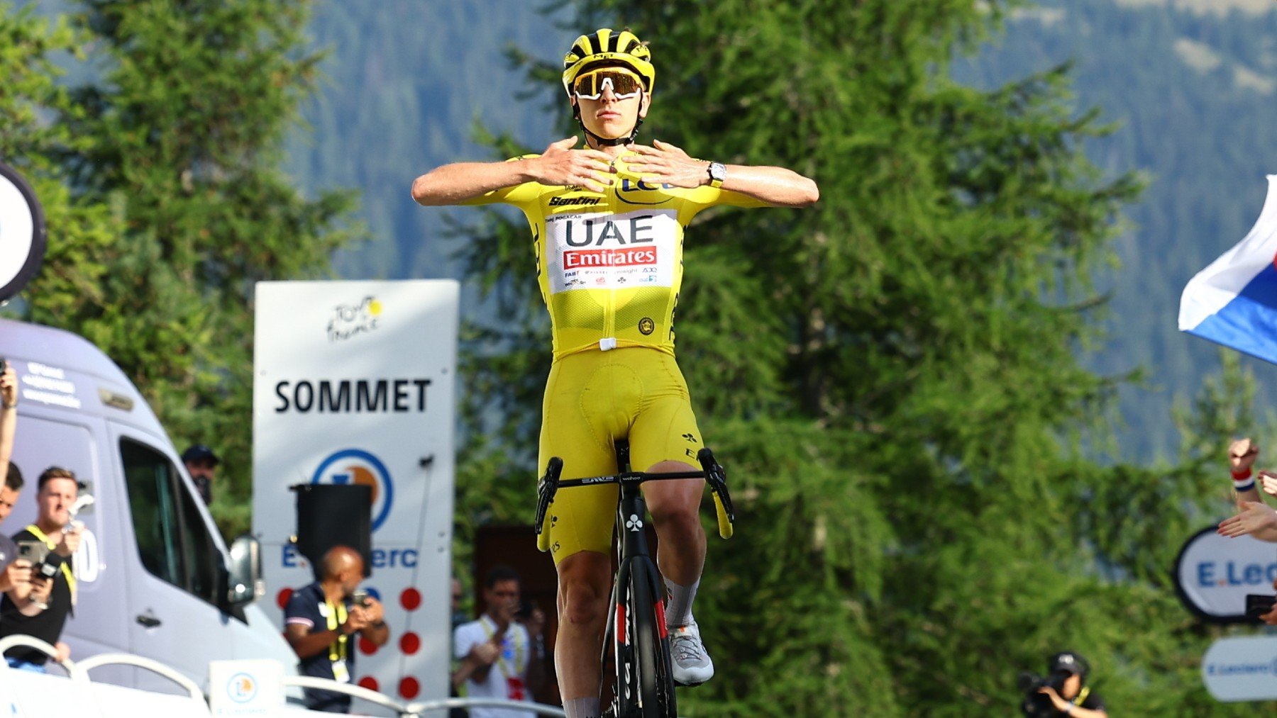 Tadej Pogacar, uno de los grandes ganadores de la historia del Tour de Francia. (Europa Press)