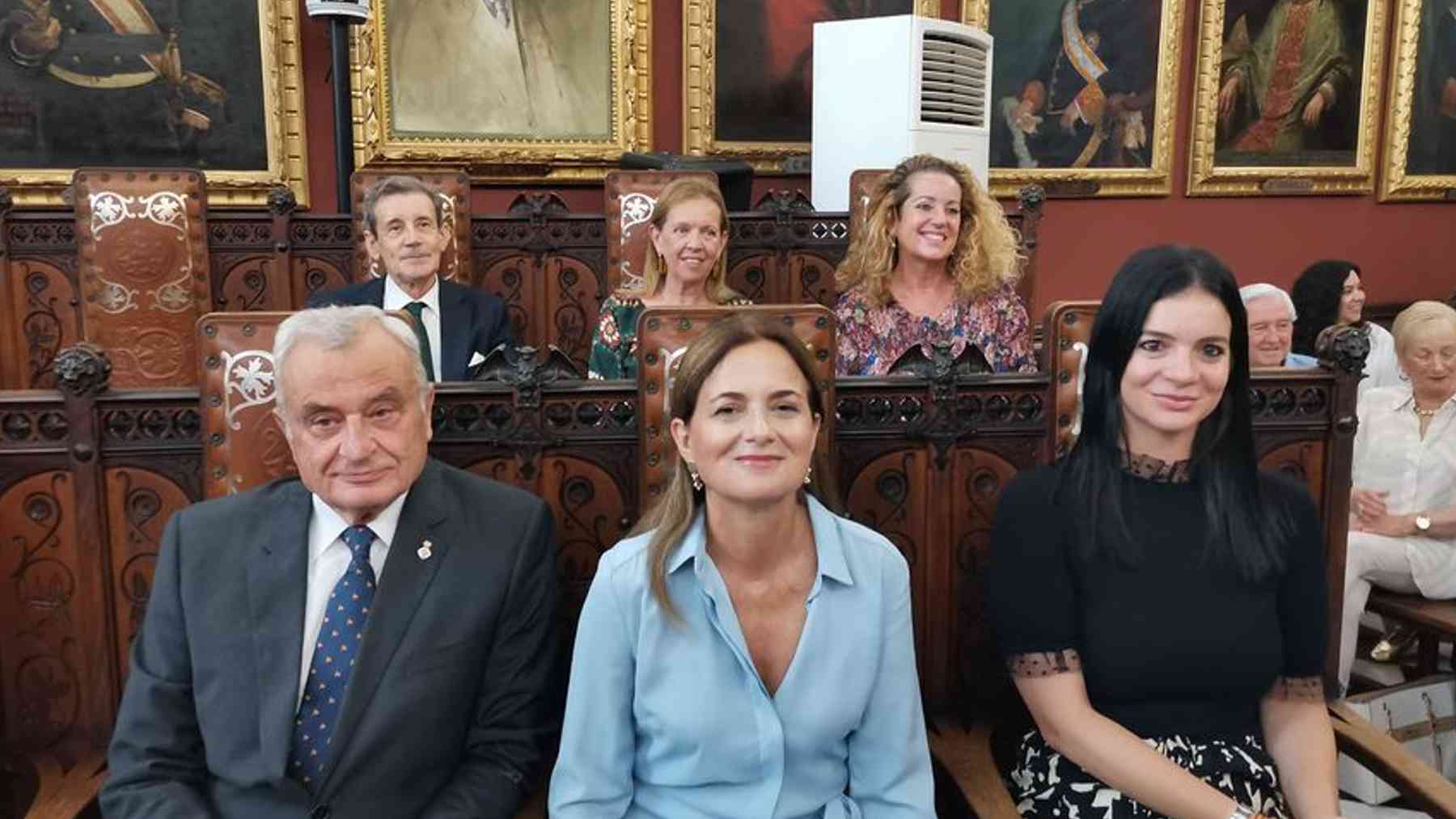 Los seis concejales que tiene Vox en el Ayuntamiento de Palma.
