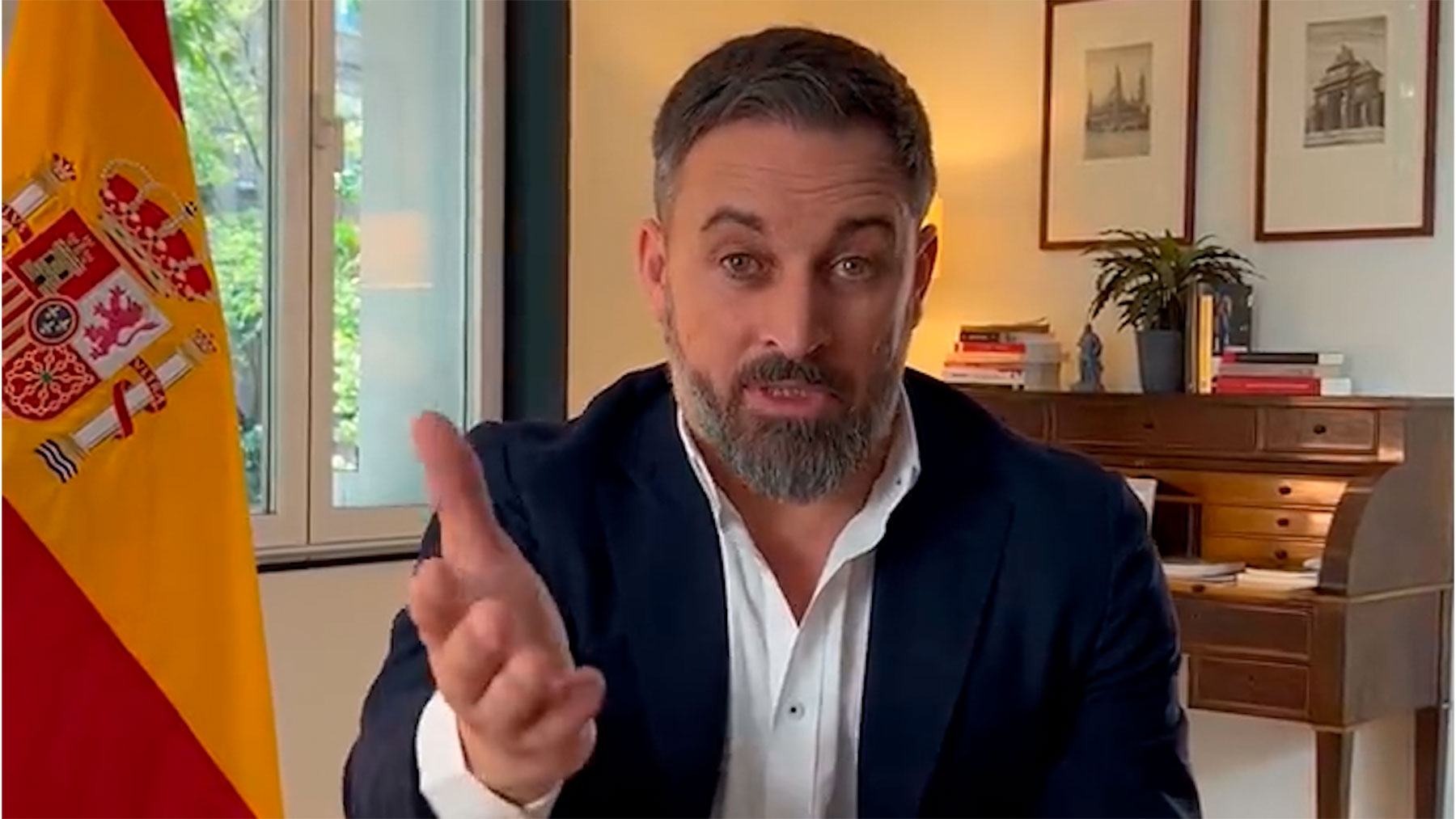 Santiago Abascal mostró su apoyo a Fernando Alonso.