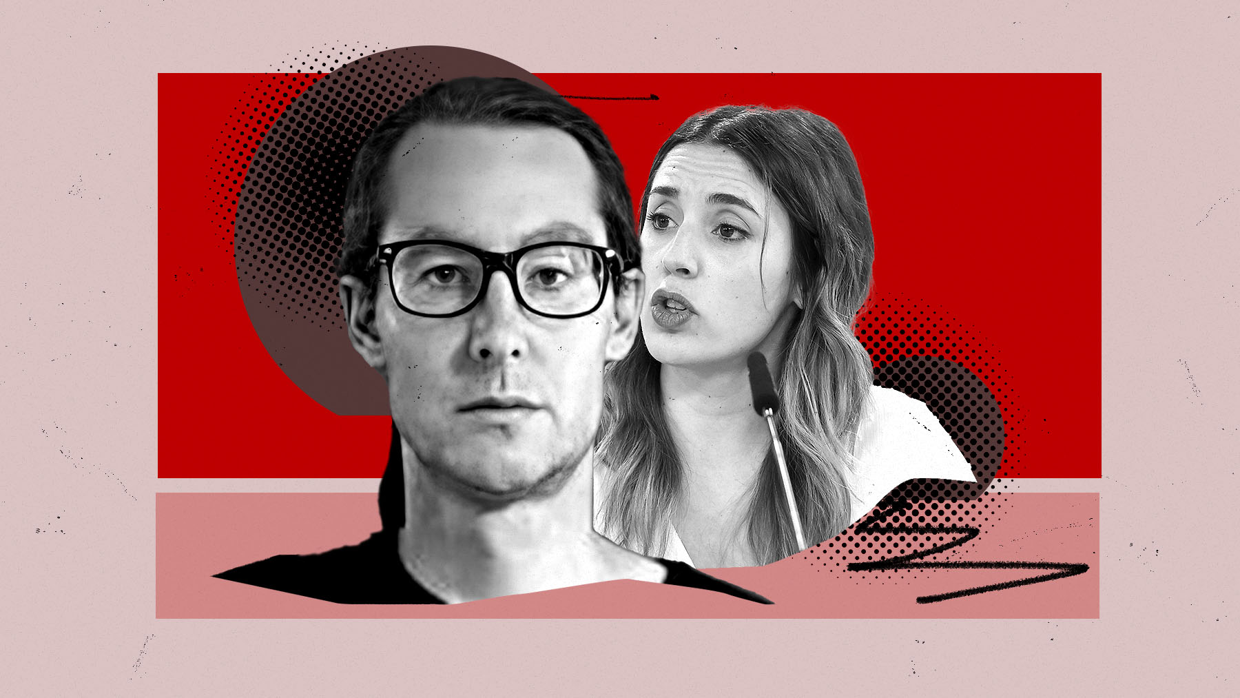 La trans Cristina Alias e Irene Montero.