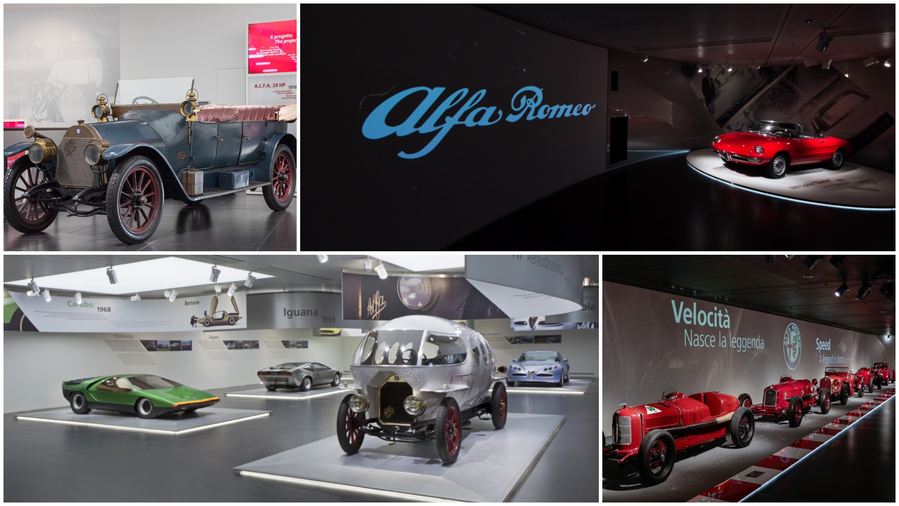 El museo Alfa Romeo está lleno de joyas.