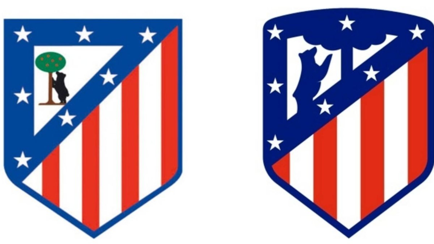 El Atlético decide entre dos escudos.