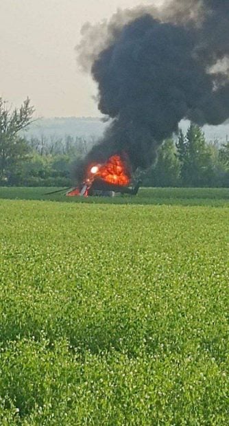 Helicóptero del ejército ruso derribado por el Grupo Wagner en Voronezh
