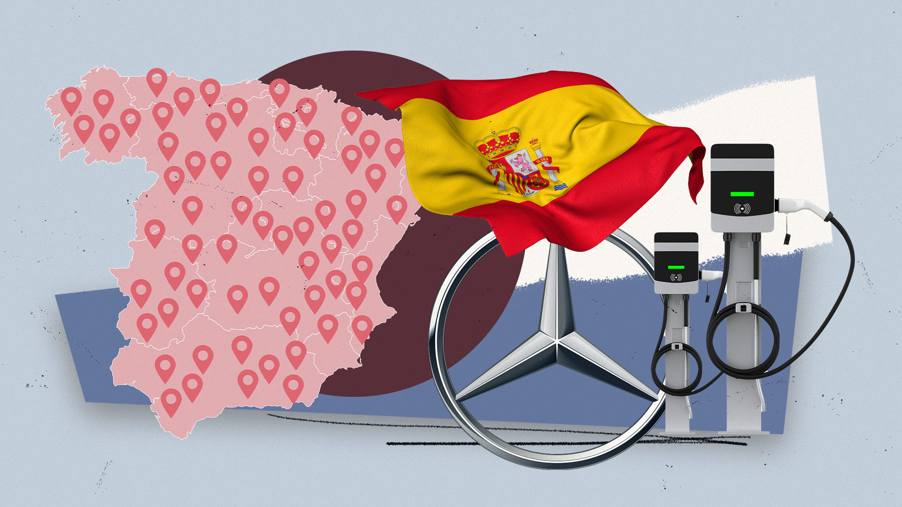 Mercedes confirma que España será uno de los países europeos donde instalará su propia red de carga