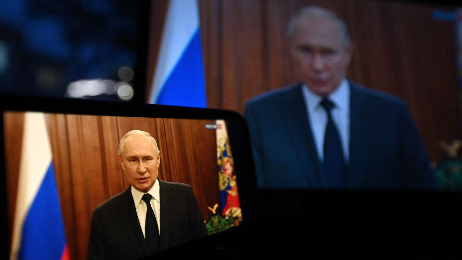 Discurso de Putin a los rusos tras la asonada de los Wagner (Afp)