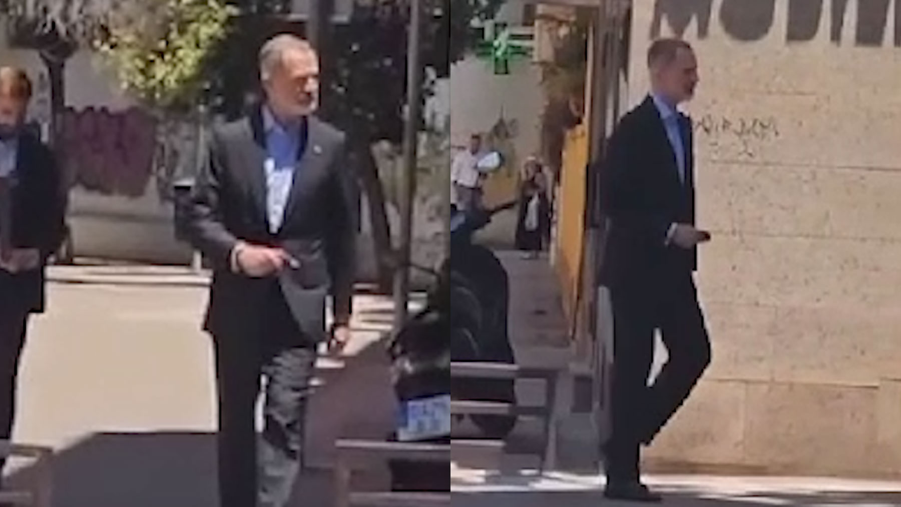 Felipe VI visitó por sorpresa la casa de un viejo amigo de promoción enfermo en Sevilla.