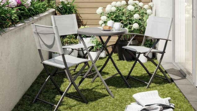 Reinventa tu terraza con esta mesa exterior plegable en oferta por 39€