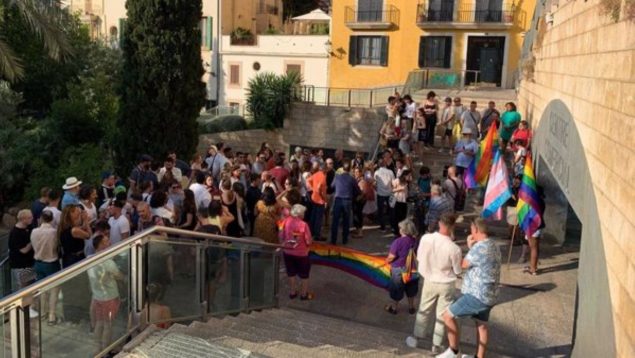 Concentración LGTBI en Palma.