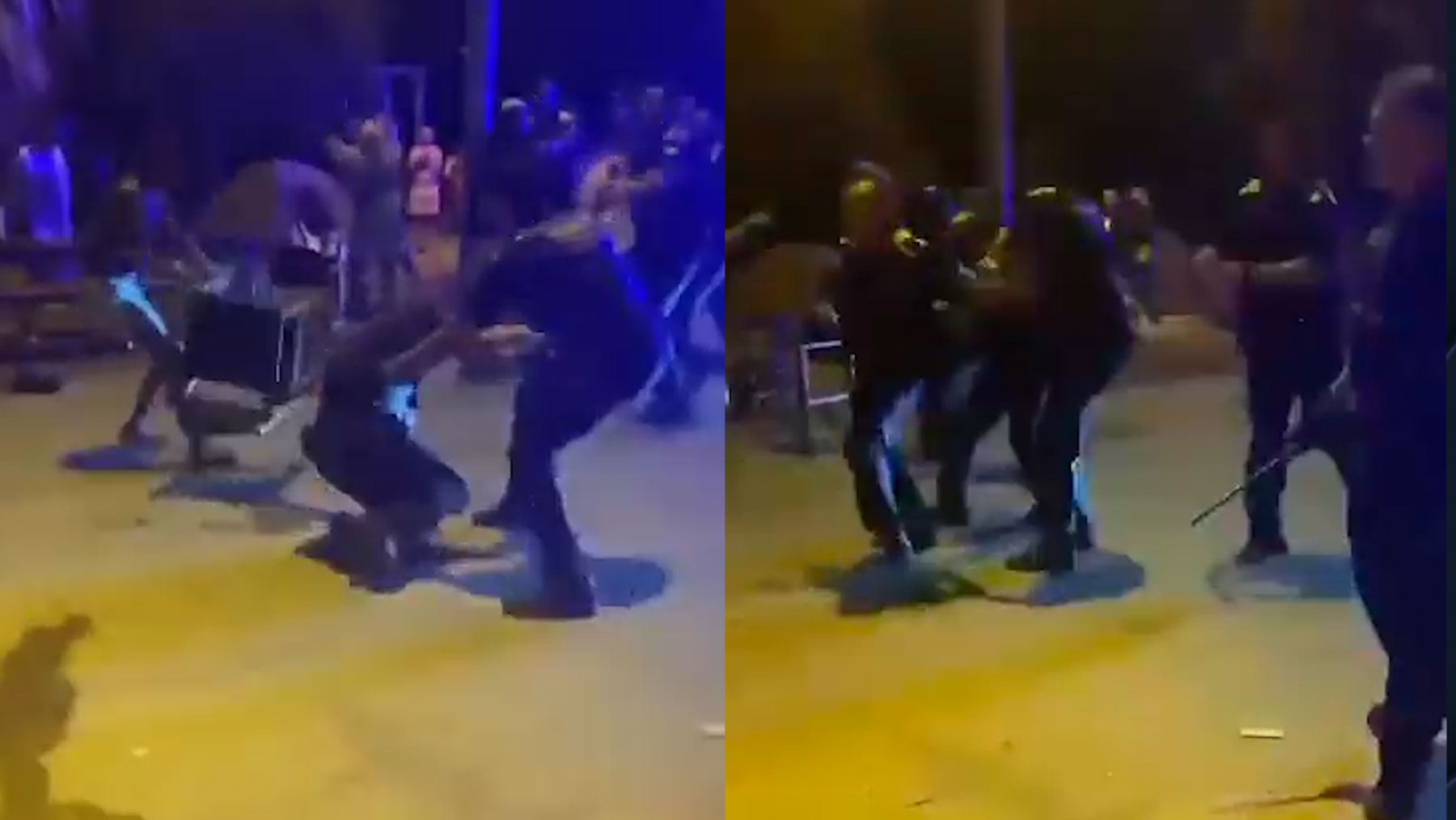Cinco policías heridos en una pelea en Badalona.