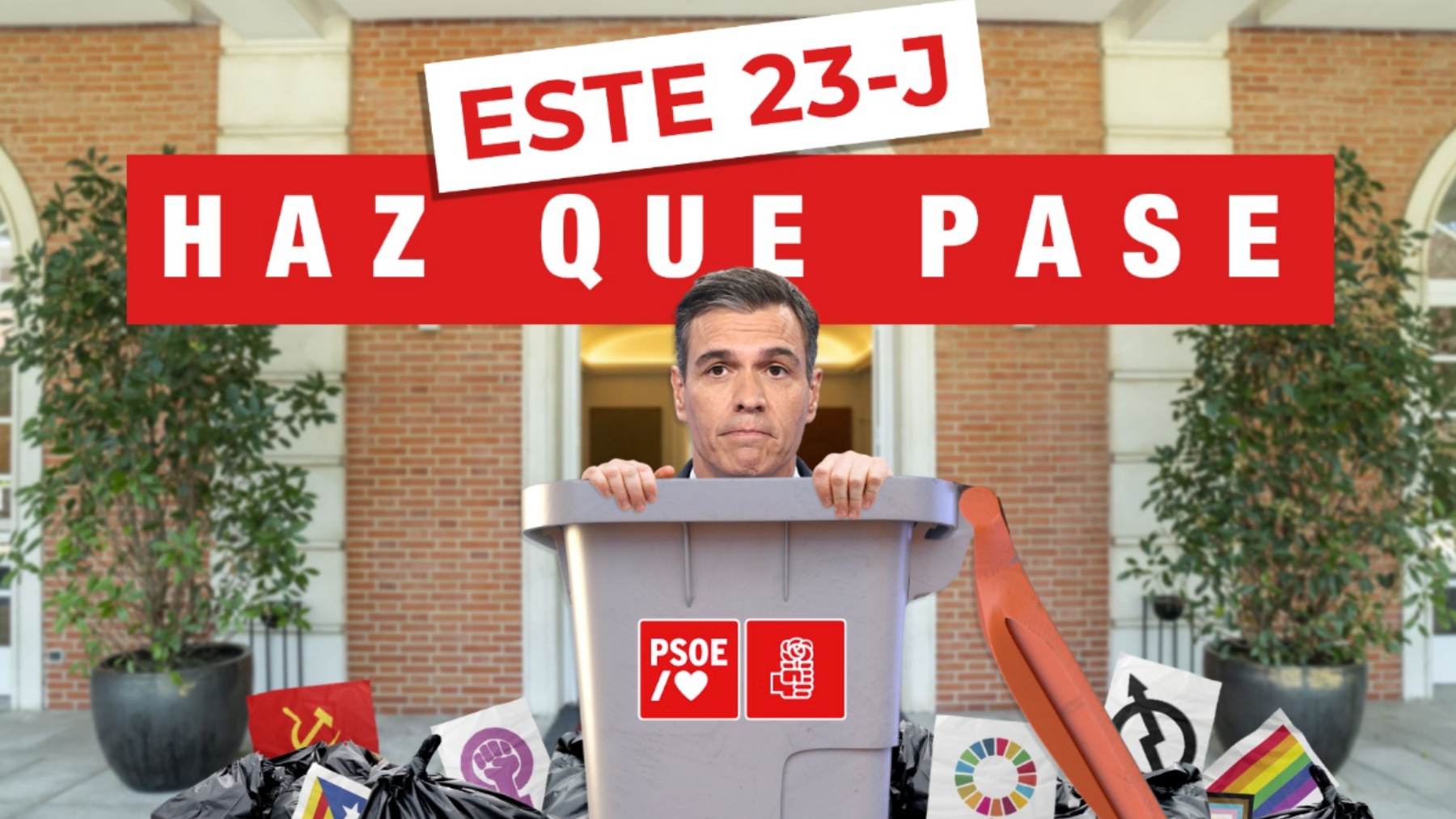 El cartel publicado por Vox.