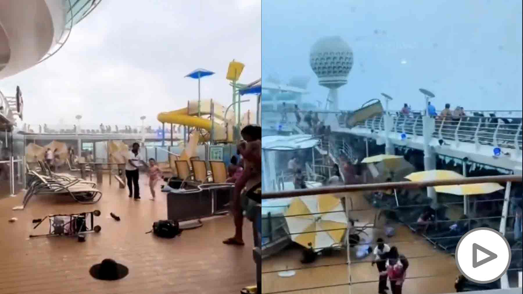 Brutal Storm Hits Majesty of the Seas: Passengers Terrified as Ocean Liner Suffers Devastating Damage