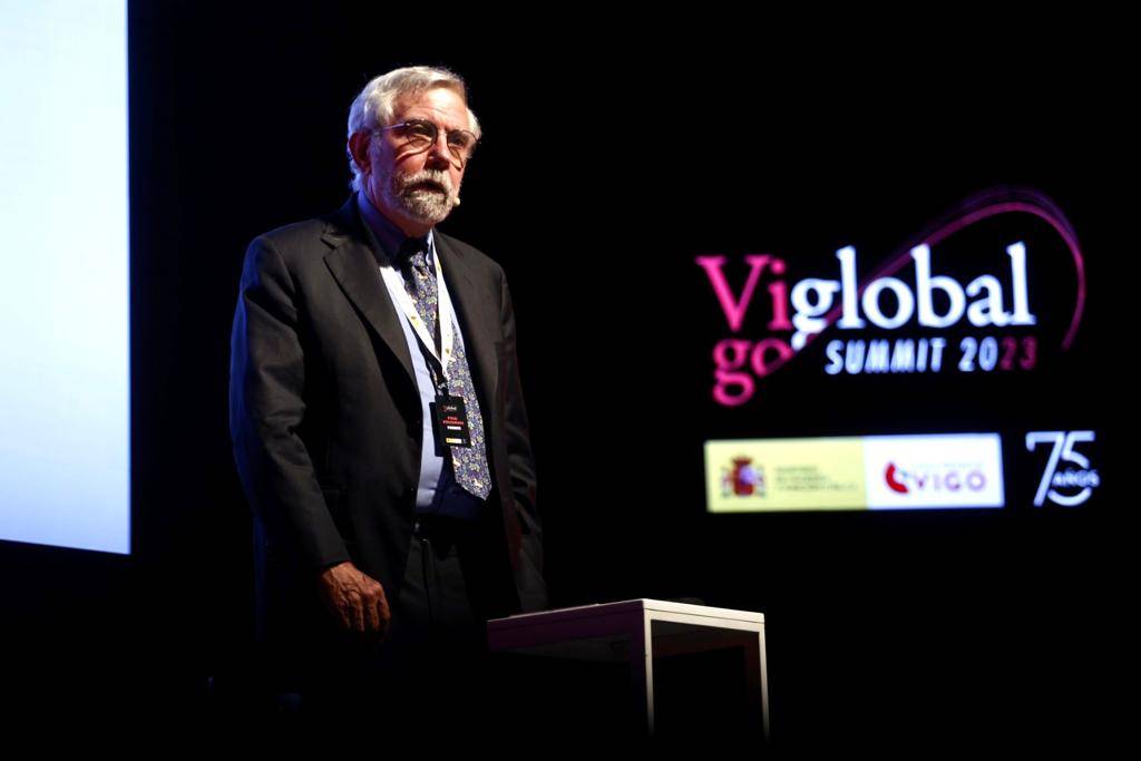 Paul Krugman en Vigo Global Summit 2023 | Fuente: Carlos Rodríguez (Freebox)