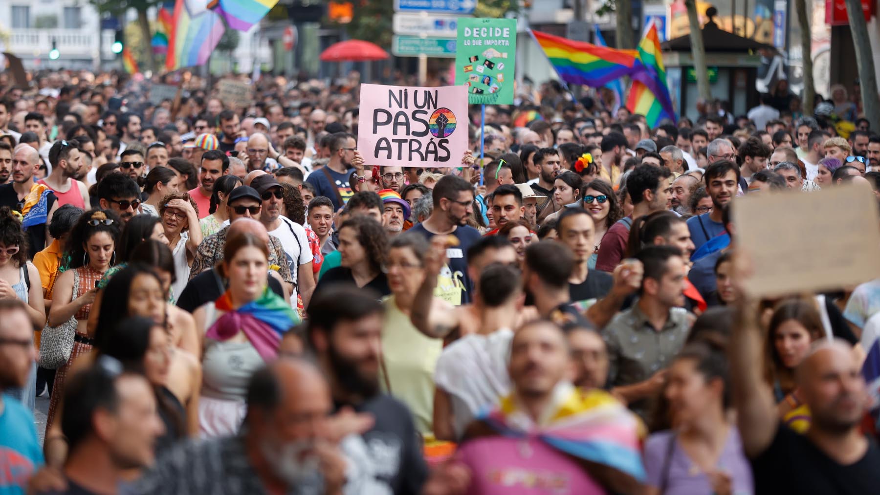 Celebraciones del Orgullo LGTB en Madrid (Foto: EFE).