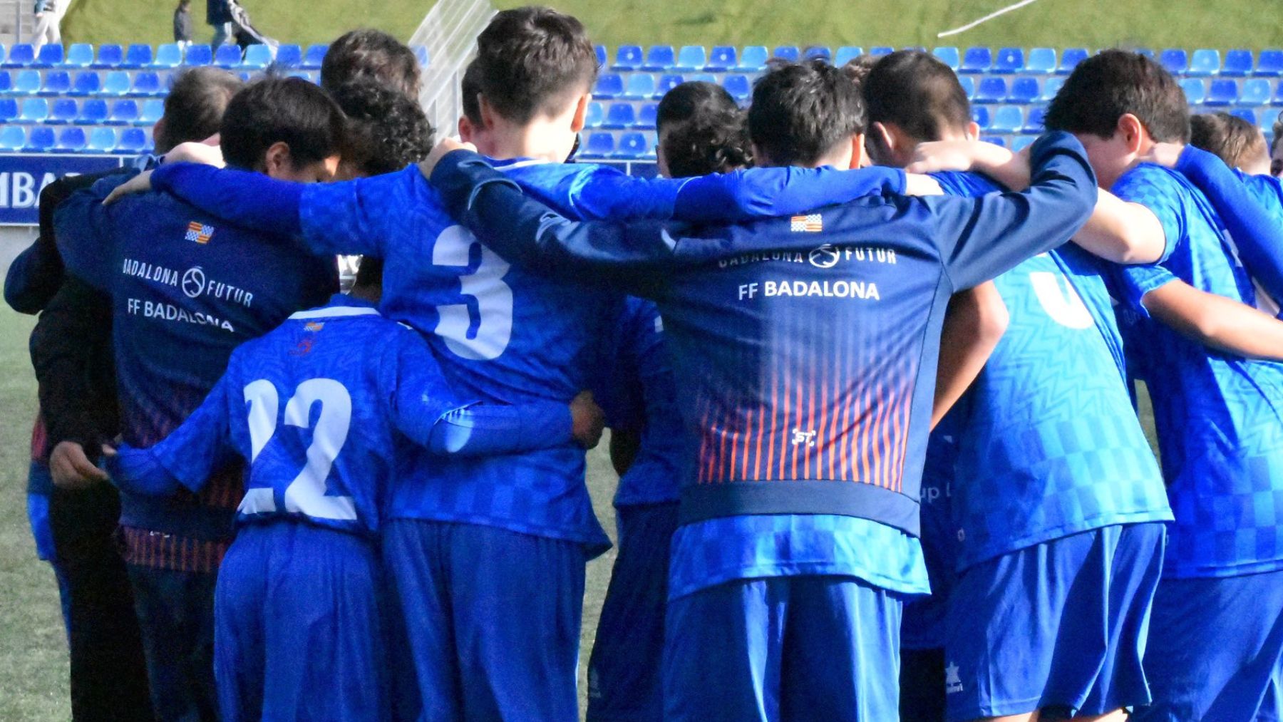 Varios jugadores del FF Badalona.