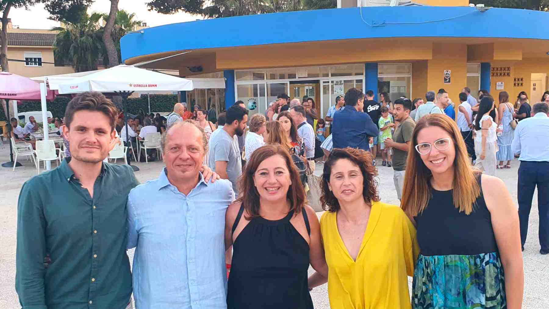Armengol con miembros de la candidatura socialista de Ibiza y Formentera al Senado.