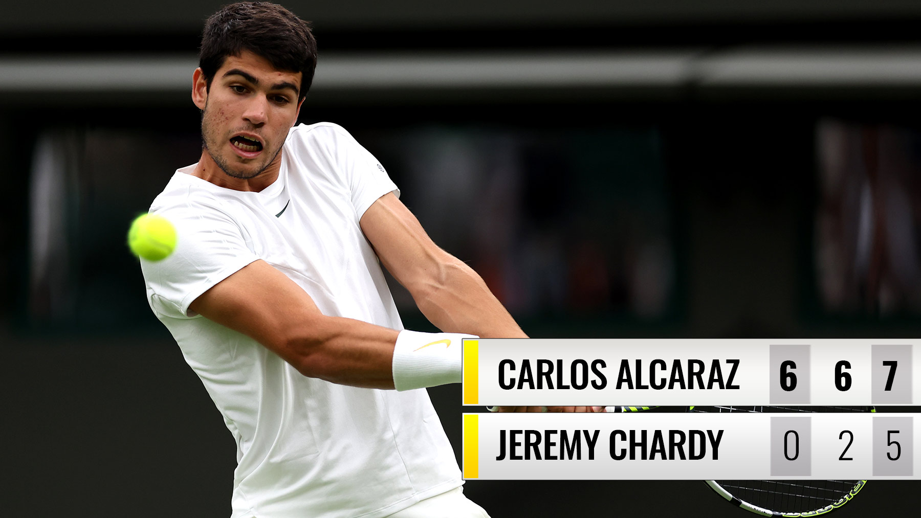 Alcaraz arrasa en su estreno en Wimbledon.