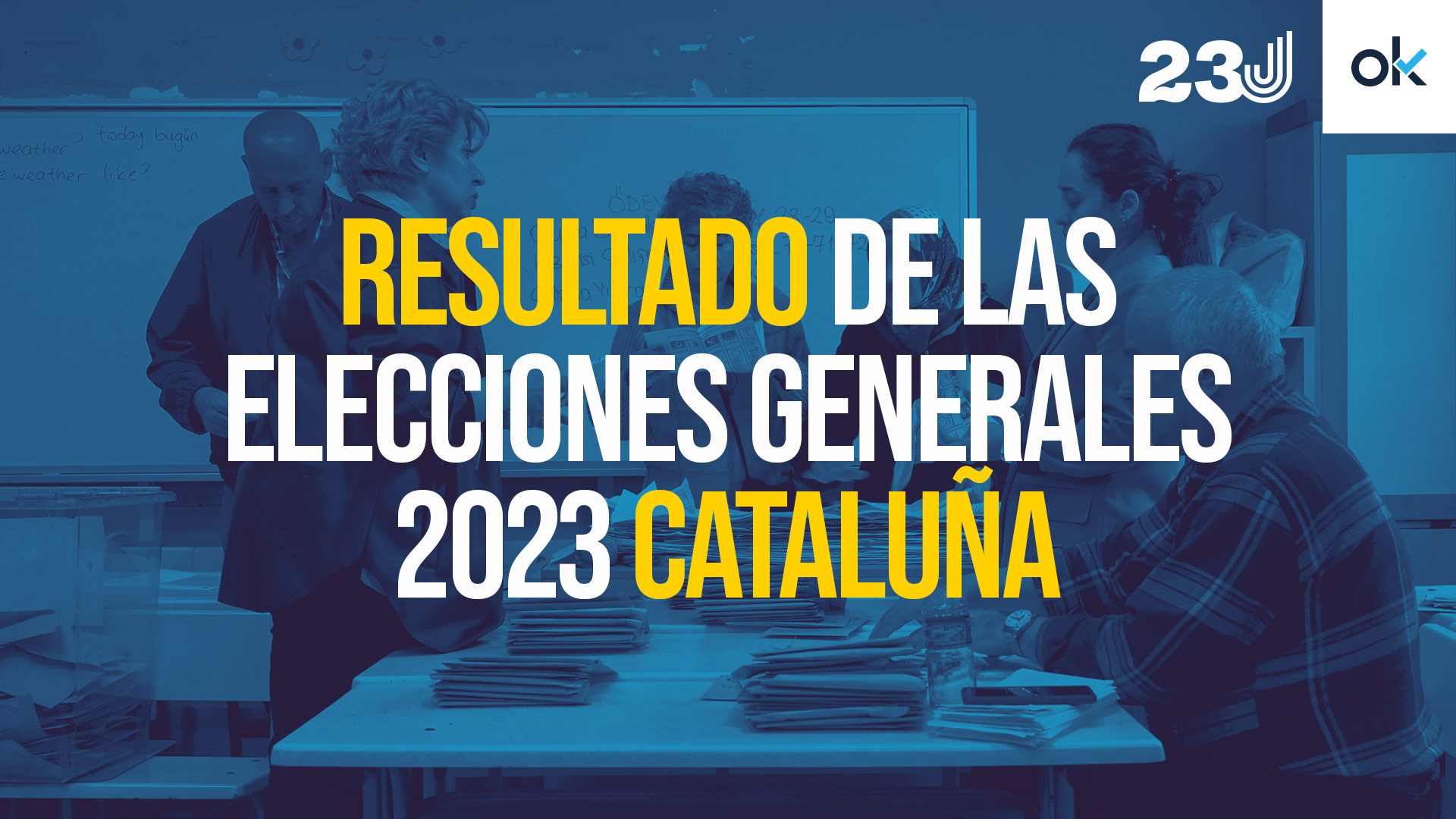 El resultado de las elecciones del 23J en Cataluña.