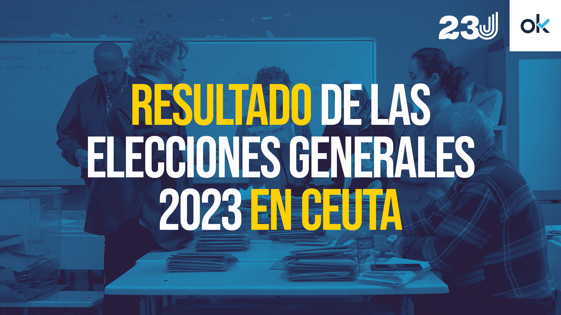 El resultado de las elecciones del 23J en Ceuta.