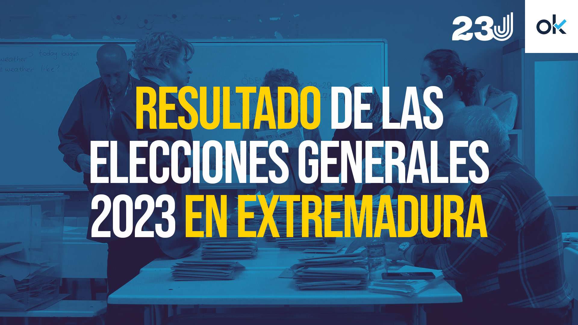 El resultado de las elecciones del 23J en Extremadura.