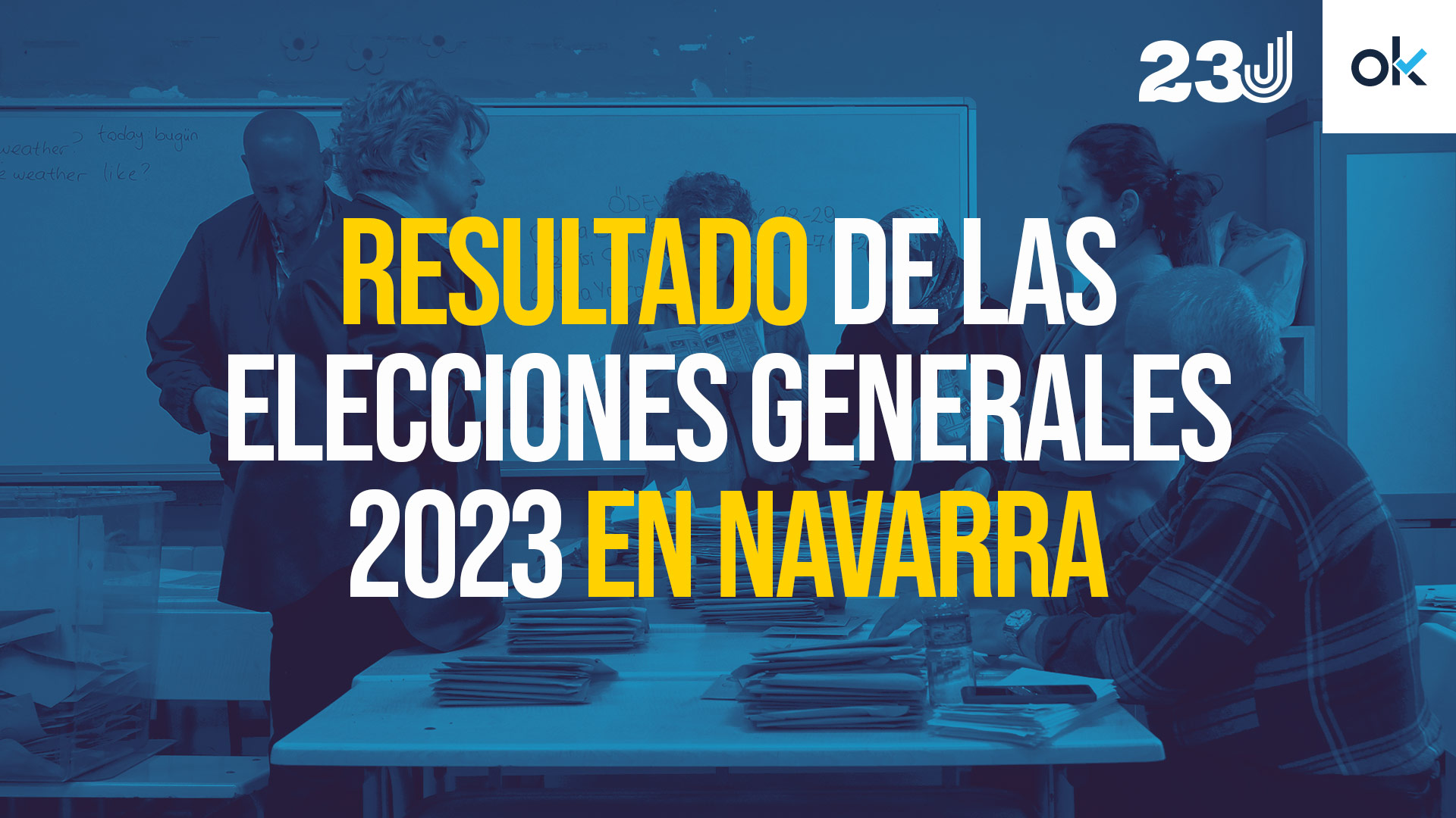 El resultado de las elecciones del 23J en Navarra.