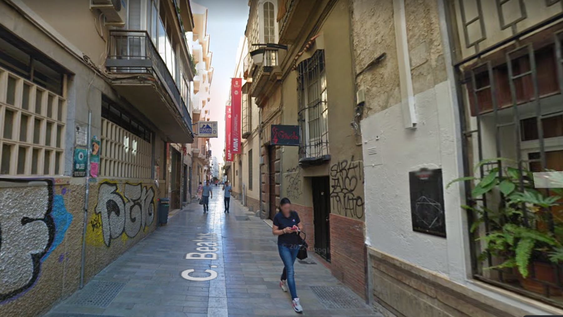 Calle Beatas de Málaga, lugar de los hechos (GOOGLE MAPS).