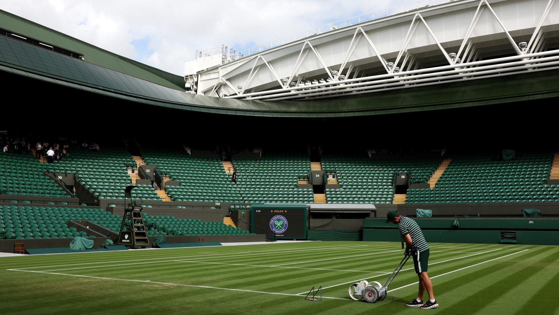 Imagen de la pista central de Wimbledon. (Getty)