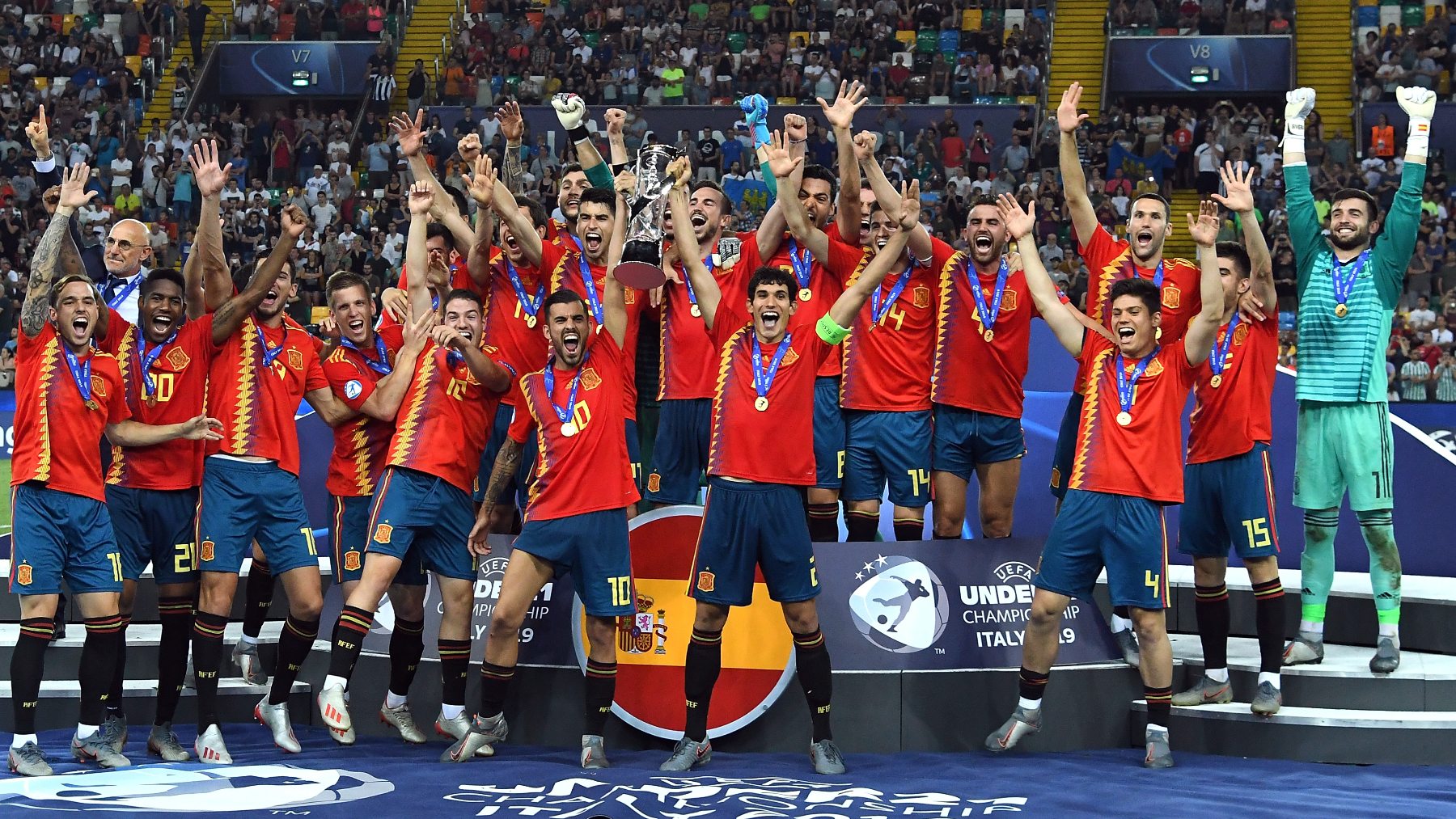 España sub-21 se proclamó campeona de Europa en 2019. (Getty)