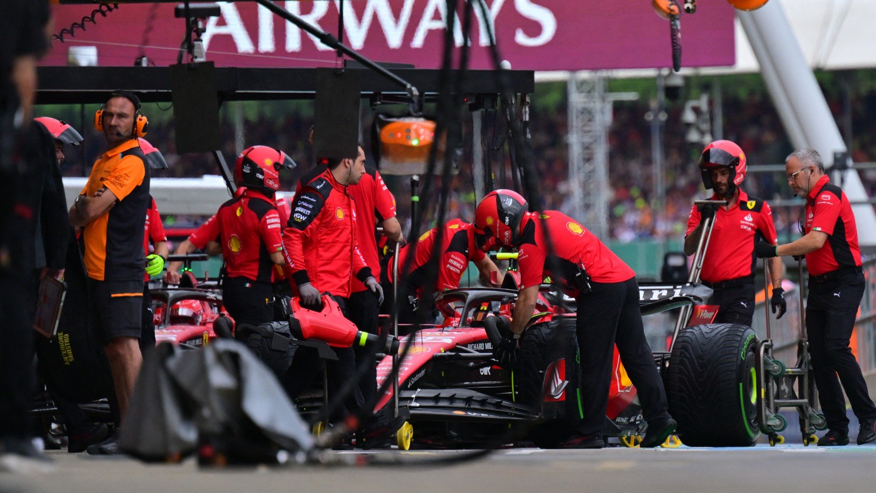 Carlos Sainz en el Gran Premio de Gran Bretaña (AFP)