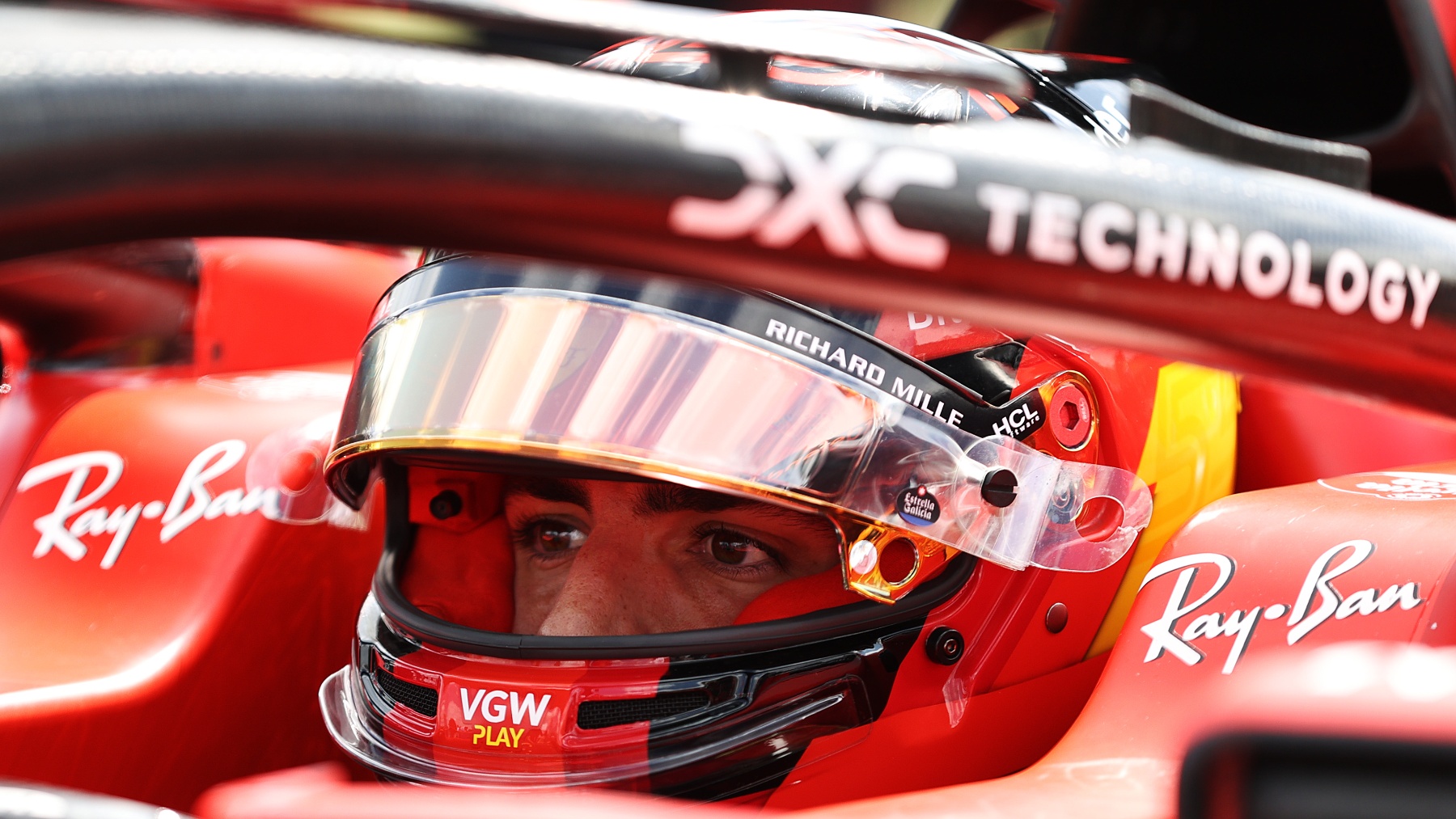 Carlos Sainz, piloto de Ferrari. (Getty)