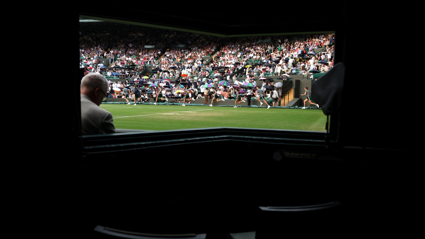 Un partido de Wimbledon, desde el interior. (Getty)
