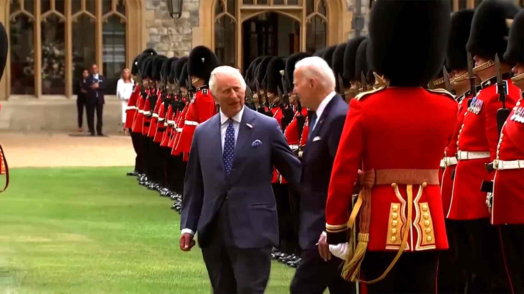 El rey Carlos III de Inglaterra junto a Joe Biden