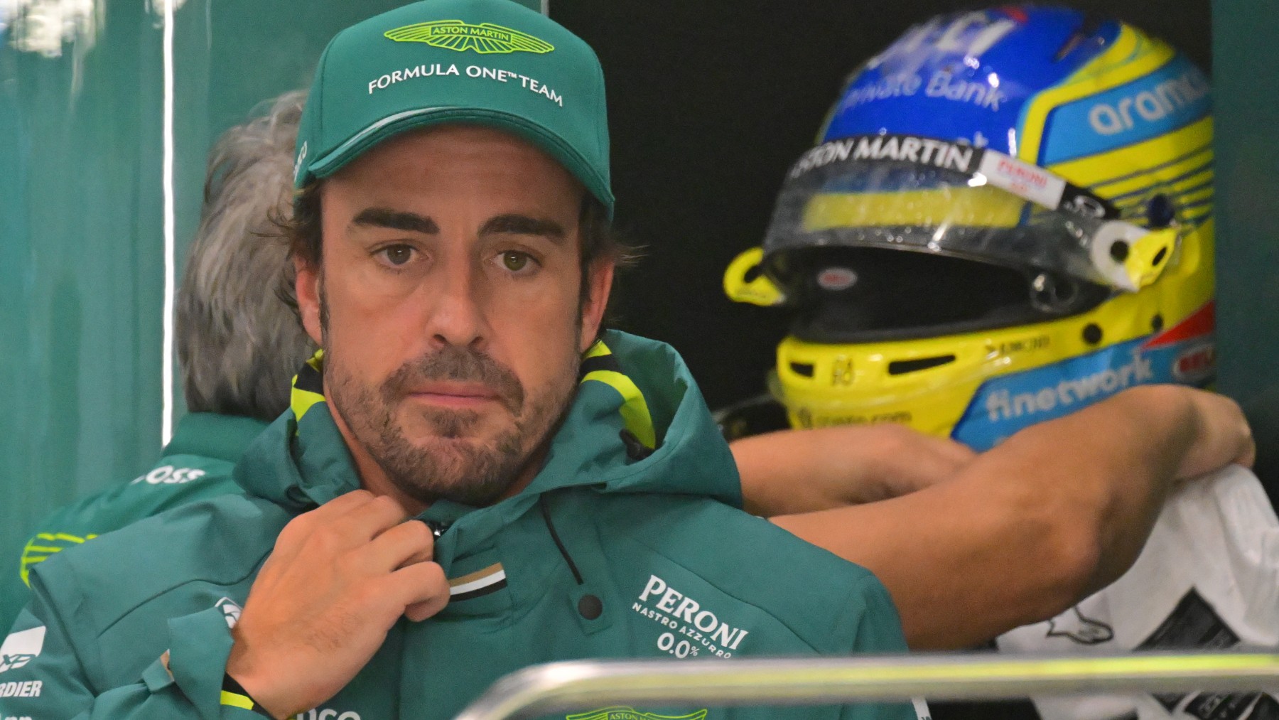 Fernando Alonso durante el Gran Premio de Gran Bretaña. (AFP)